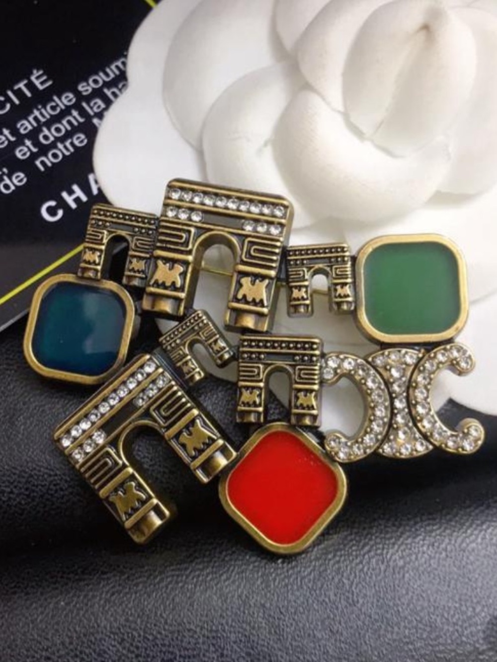 Celine. Arc De Triomphe Architecture Brooch